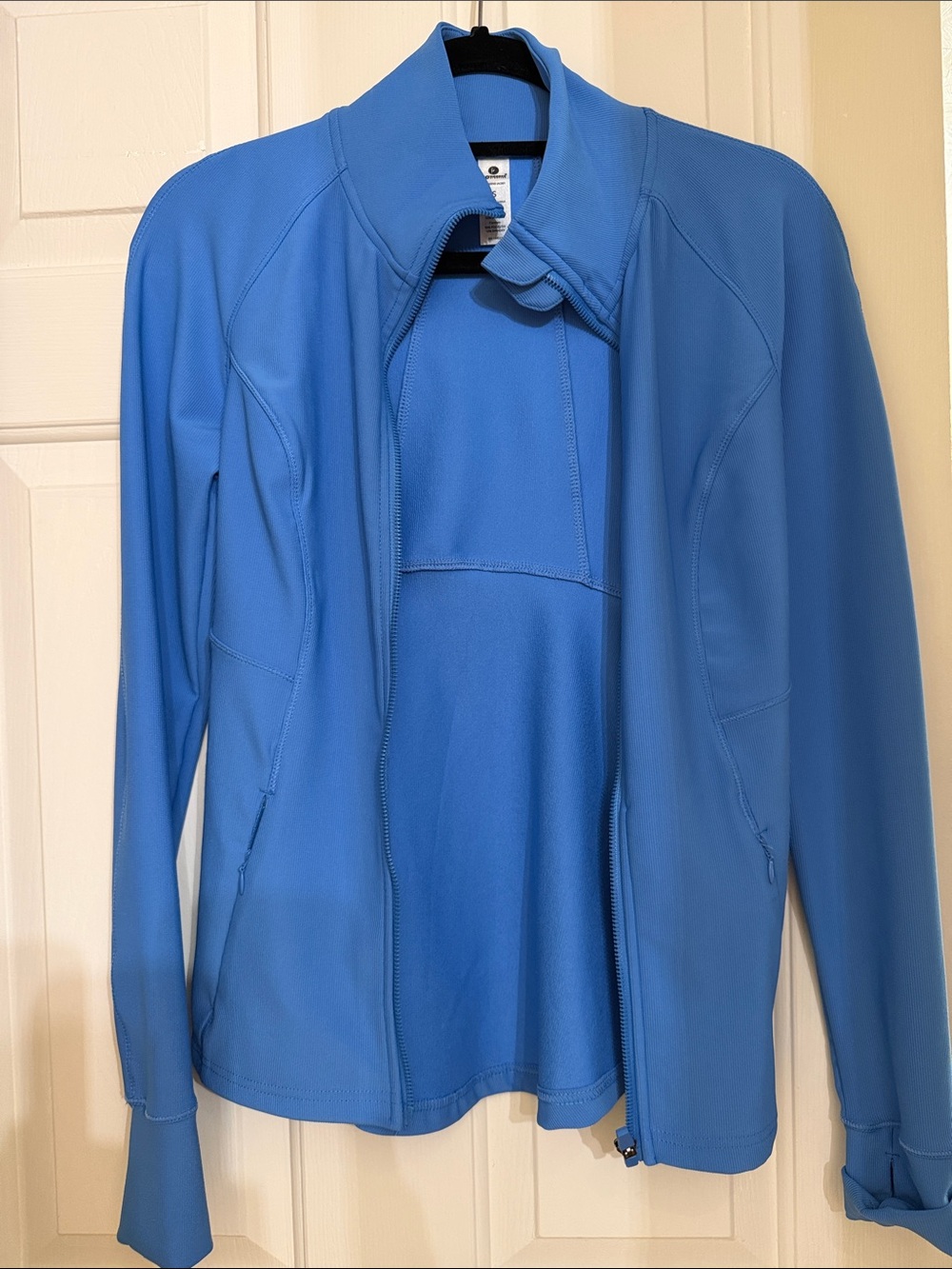 90 degree Blue Performance Zip-Up Jacket